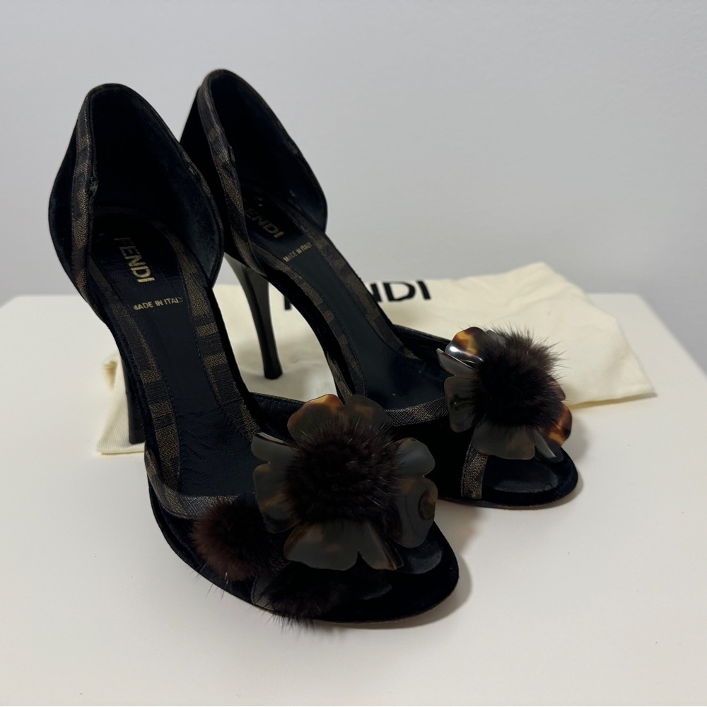 Authentic Fendi high heel shoes